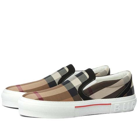 burberry slip on shoes|burberry curt check sneakers.